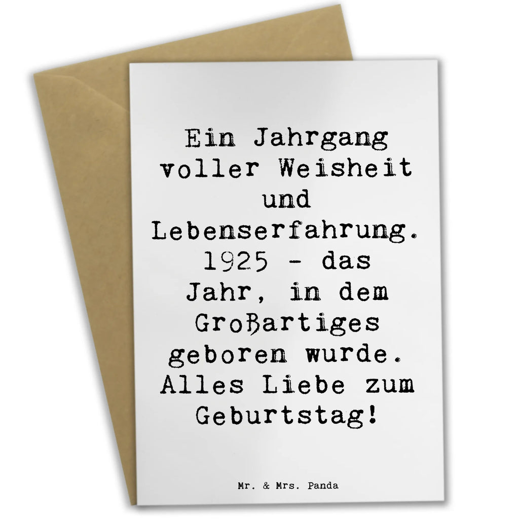 Grußkarte Spruch 1925 Geburtstag Grußkarte, Klappkarte, Einladungskarte, Glückwunschkarte, Hochzeitskarte, Geburtstagskarte, Karte, Ansichtskarten, Geburtstag, Geburtstagsgeschenk, Geschenk