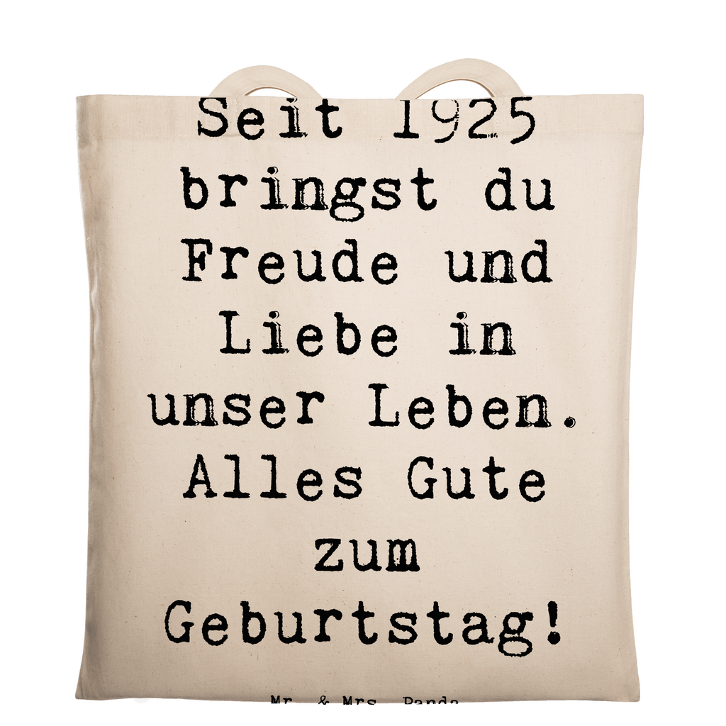 Tragetasche Spruch 1925 Geburtstag Freude Beuteltasche, Beutel, Einkaufstasche, Jutebeutel, Stoffbeutel, Tasche, Shopper, Umhängetasche, Strandtasche, Schultertasche, Stofftasche, Tragetasche, Badetasche, Jutetasche, Einkaufstüte, Laptoptasche, Geburtstag, Geburtstagsgeschenk, Geschenk