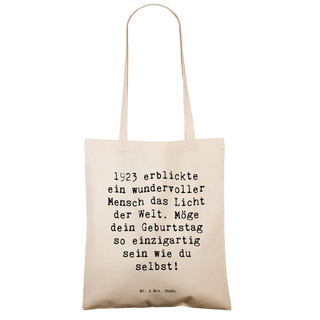 Tragetasche Spruch 1923 Geburtstag Beuteltasche, Beutel, Einkaufstasche, Jutebeutel, Stoffbeutel, Tasche, Shopper, Umhängetasche, Strandtasche, Schultertasche, Stofftasche, Tragetasche, Badetasche, Jutetasche, Einkaufstüte, Laptoptasche, Geburtstag, Geburtstagsgeschenk, Geschenk