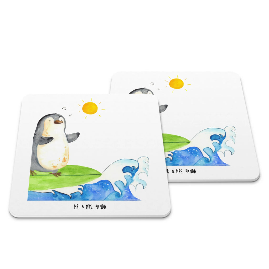 Untersetzer Set Pinguin Surfer Glasuntersetzer, Untersetzer für Gläser, Tischuntersetzer, Tischuntersetzer Kork, Untersetzer Filz, Holzuntersetzer, Filzuntersetzer rund, Tassenuntersetzer, Getränkeuntersetzer, Silikon Untersetzer, Untersetzer Set, Untersetzer Design, Design Untersetzer für Gläser, Pinguin, Pinguine, surfen, Surfer, Hawaii, Urlaub, Wellen, Wellen reiten, Portugal