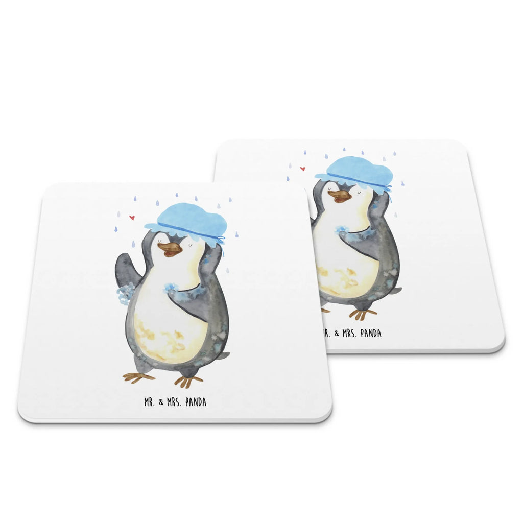 Untersetzer Set Pinguin Duschen Glasuntersetzer, Untersetzer für Gläser, Tischuntersetzer, Tischuntersetzer Kork, Untersetzer Filz, Holzuntersetzer, Filzuntersetzer rund, Tassenuntersetzer, Getränkeuntersetzer, Silikon Untersetzer, Untersetzer Set, Untersetzer Design, Design Untersetzer für Gläser, Pinguin, Pinguine, Dusche, duschen, Lebensmotto, Motivation, Neustart, Neuanfang, glücklich sein