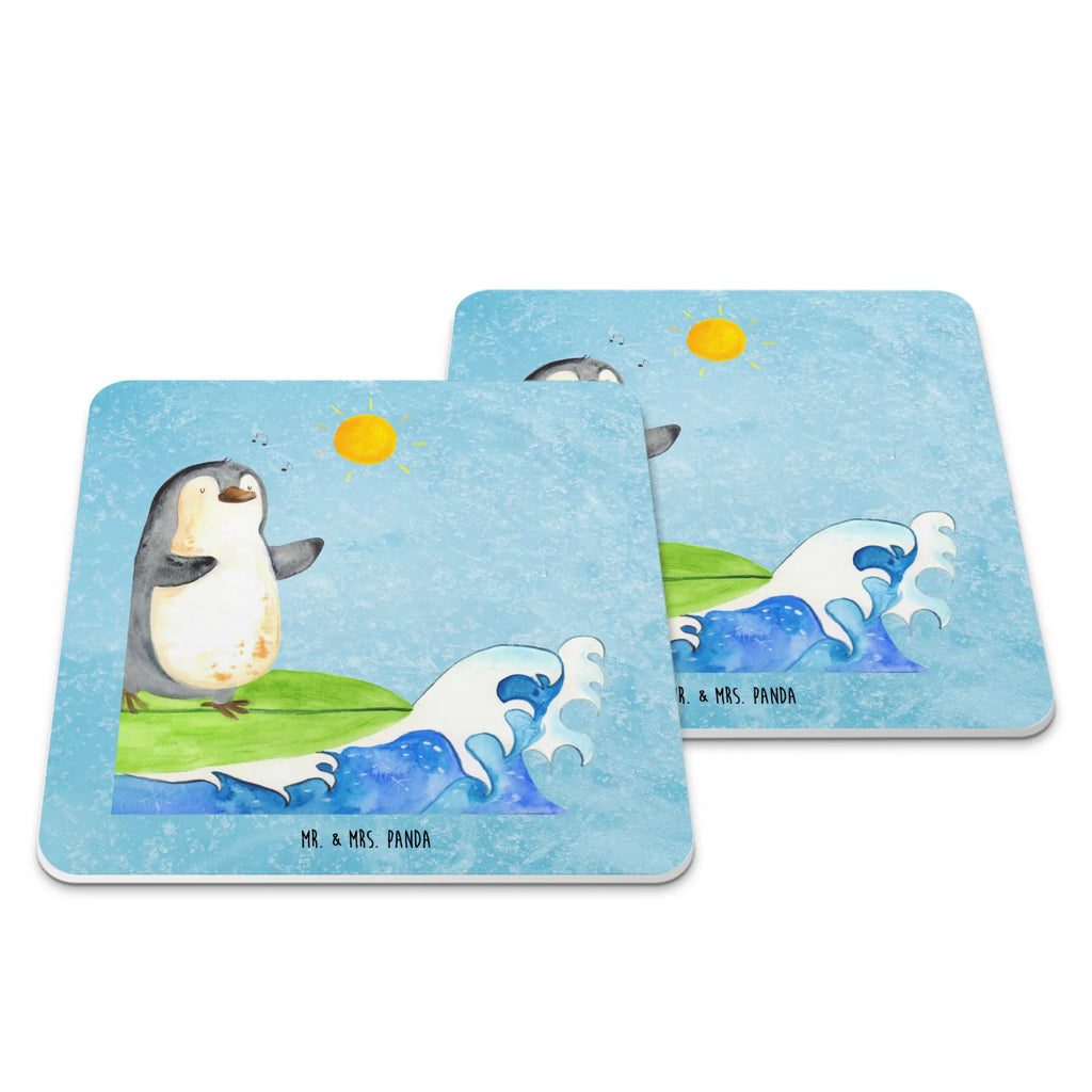 Untersetzer Set Pinguin Surfer Glasuntersetzer, Untersetzer für Gläser, Tischuntersetzer, Tischuntersetzer Kork, Untersetzer Filz, Holzuntersetzer, Filzuntersetzer rund, Tassenuntersetzer, Getränkeuntersetzer, Silikon Untersetzer, Untersetzer Set, Untersetzer Design, Design Untersetzer für Gläser, Pinguin, Pinguine, surfen, Surfer, Hawaii, Urlaub, Wellen, Wellen reiten, Portugal