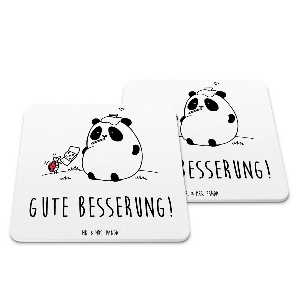 Untersetzer Set Panda Gute Besserung Glasuntersetzer, Untersetzer für Gläser, Tischuntersetzer, Tischuntersetzer Kork, Untersetzer Filz, Holzuntersetzer, Filzuntersetzer rund, Tassenuntersetzer, Getränkeuntersetzer, Silikon Untersetzer, Untersetzer Set, Untersetzer Design, Design Untersetzer für Gläser