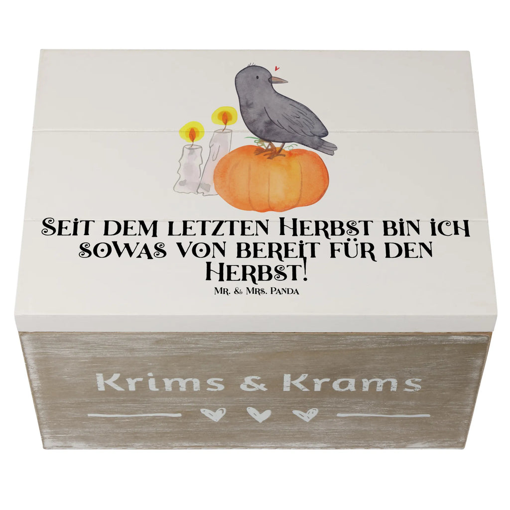 Holzkiste Herbstvorfreude Holzkiste, Kiste, Schatzkiste, Truhe, Schatulle, XXL, Erinnerungsbox, Erinnerungskiste, Dekokiste, Aufbewahrungsbox, Geschenkbox, Geschenkdose, Halloween, Deko, Martinssingen, Dekoration, Geschenke, Schenken