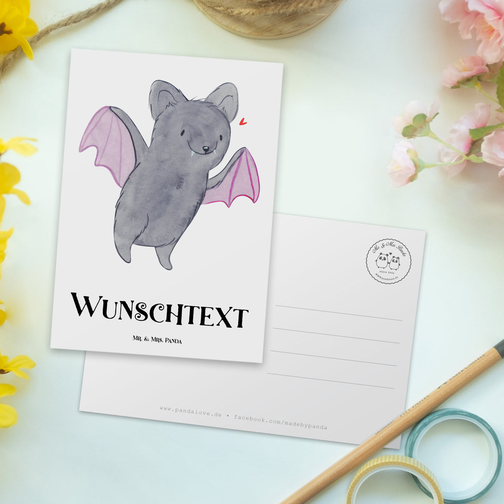 Personalisierte Postkarte Fledermaus Erschrecken Postkarte mit Namen, Postkarte bedrucken, Postkarte mit Wunschtext, Postkarte personalisierbar, Geschenkkarte mit Namen, Grußkarte mit Namen, Karte mit Namen, Einladung mit Namen, Ansichtskarte mit Namen, Geschenkkarte mit Wunschtext, Grußkarte mit Wunschtext, Karte mit Wunschtext, Einladung mit Wunschtext, Ansichtskarte mit Wunschtext, Halloween, Deko, Martinssingen, Dekoration, Geschenke, Schenken