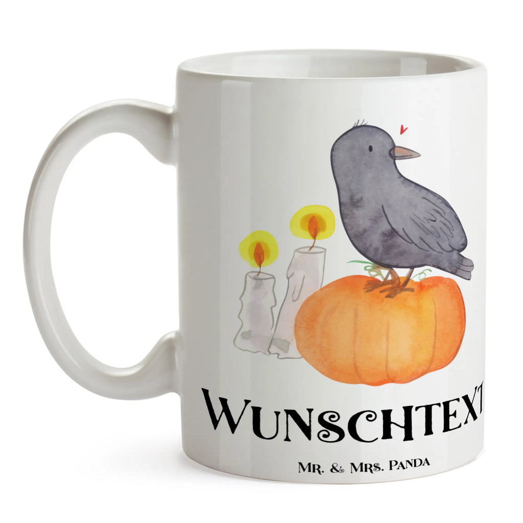 Personalisierte Tasse Krähe Halloween Personalisierte Tasse, Namenstasse, Wunschname, Personalisiert, Tasse, Namen, Drucken, Tasse mit Namen, Halloween, Deko, Martinssingen, Dekoration, Geschenke, Schenken