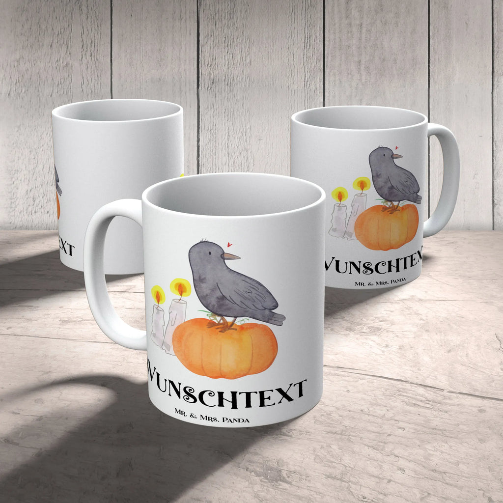 Personalisierte Tasse Krähe Halloween Personalisierte Tasse, Namenstasse, Wunschname, Personalisiert, Tasse, Namen, Drucken, Tasse mit Namen, Halloween, Deko, Martinssingen, Dekoration, Geschenke, Schenken