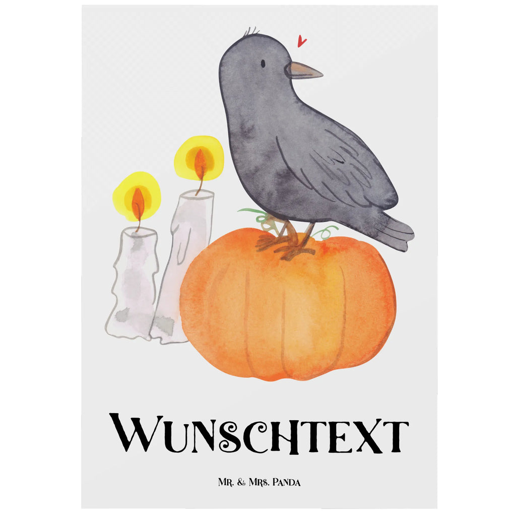 Personalisierte Postkarte Krähe Halloween Postkarte mit Namen, Postkarte bedrucken, Postkarte mit Wunschtext, Postkarte personalisierbar, Geschenkkarte mit Namen, Grußkarte mit Namen, Karte mit Namen, Einladung mit Namen, Ansichtskarte mit Namen, Geschenkkarte mit Wunschtext, Grußkarte mit Wunschtext, Karte mit Wunschtext, Einladung mit Wunschtext, Ansichtskarte mit Wunschtext, Halloween, Deko, Martinssingen, Dekoration, Geschenke, Schenken