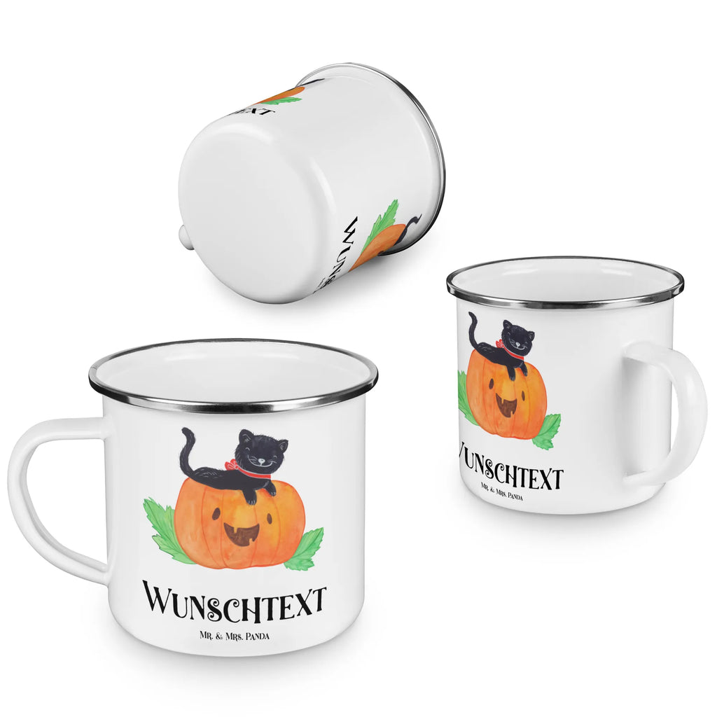 Personalisierte Emaille Tasse Schwarze Katze Emaille Tasse personalisiert, Emaille Tasse mit Namen, Campingtasse personalisiert, Namenstasse, Campingtasse bedrucken, Campinggeschirr personalsisert, tasse mit namen, personalisierte tassen, personalisierte tasse, tasse selbst gestalten, tasse bedrucken, tassen bedrucken, Halloween, Deko, Martinssingen, Dekoration, Geschenke, Schenken