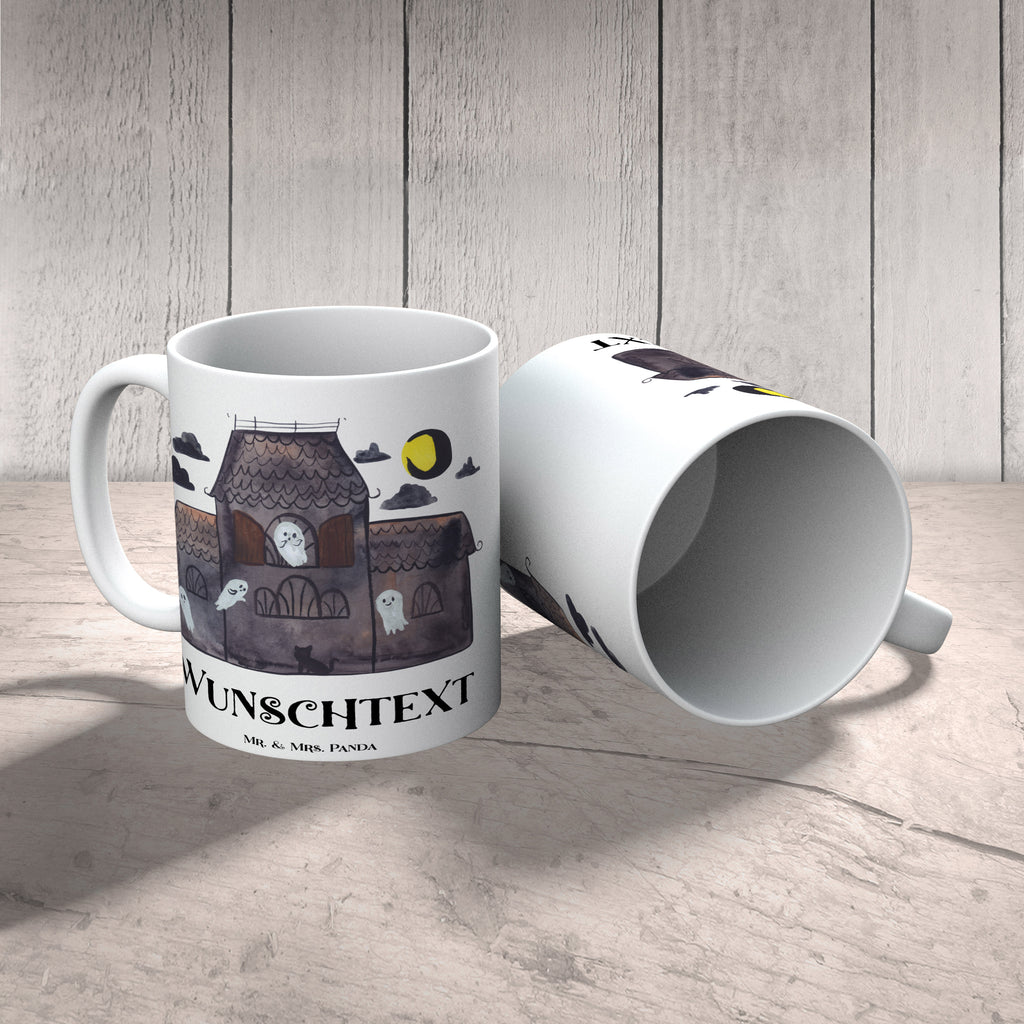 Personalisierte Tasse Geister Villa Personalisierte Tasse, Namenstasse, Wunschname, Personalisiert, Tasse, Namen, Drucken, Tasse mit Namen, Halloween, Deko, Martinssingen, Dekoration, Geschenke, Schenken