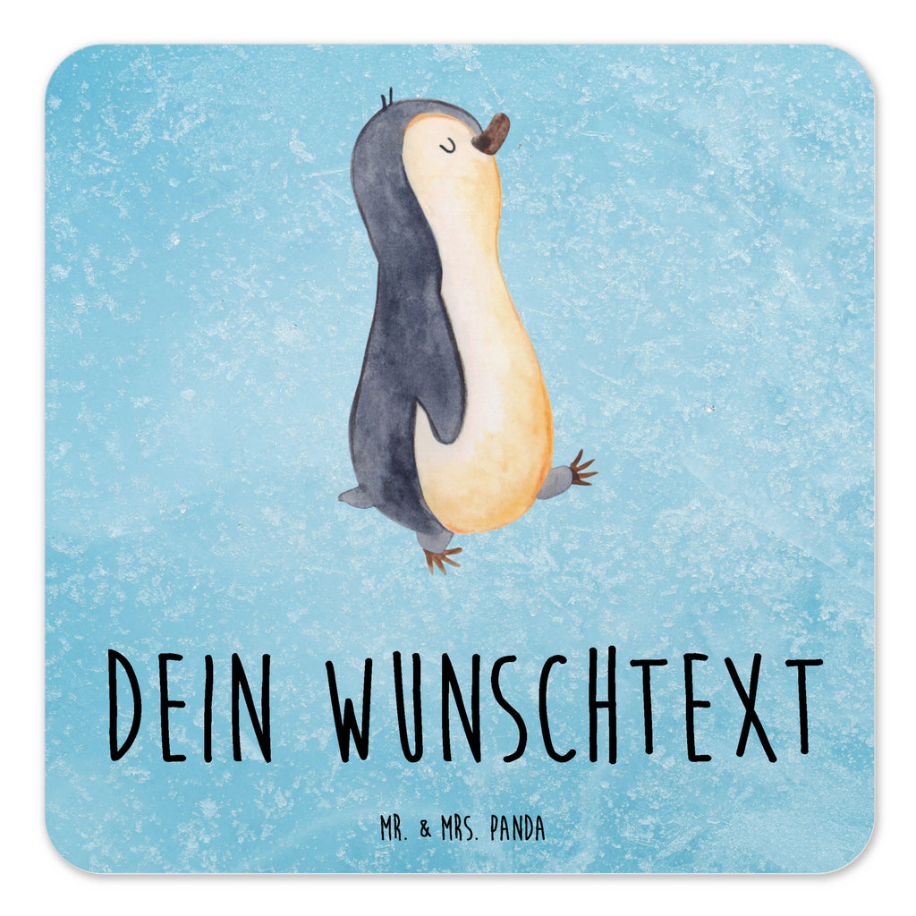 Personalisiertes Untersetzer Set Pinguin marschieren Personalisierte Untersetzer, Pinguin, Pinguine, Frühaufsteher, Langschläfer, Bruder, Schwester, Familie