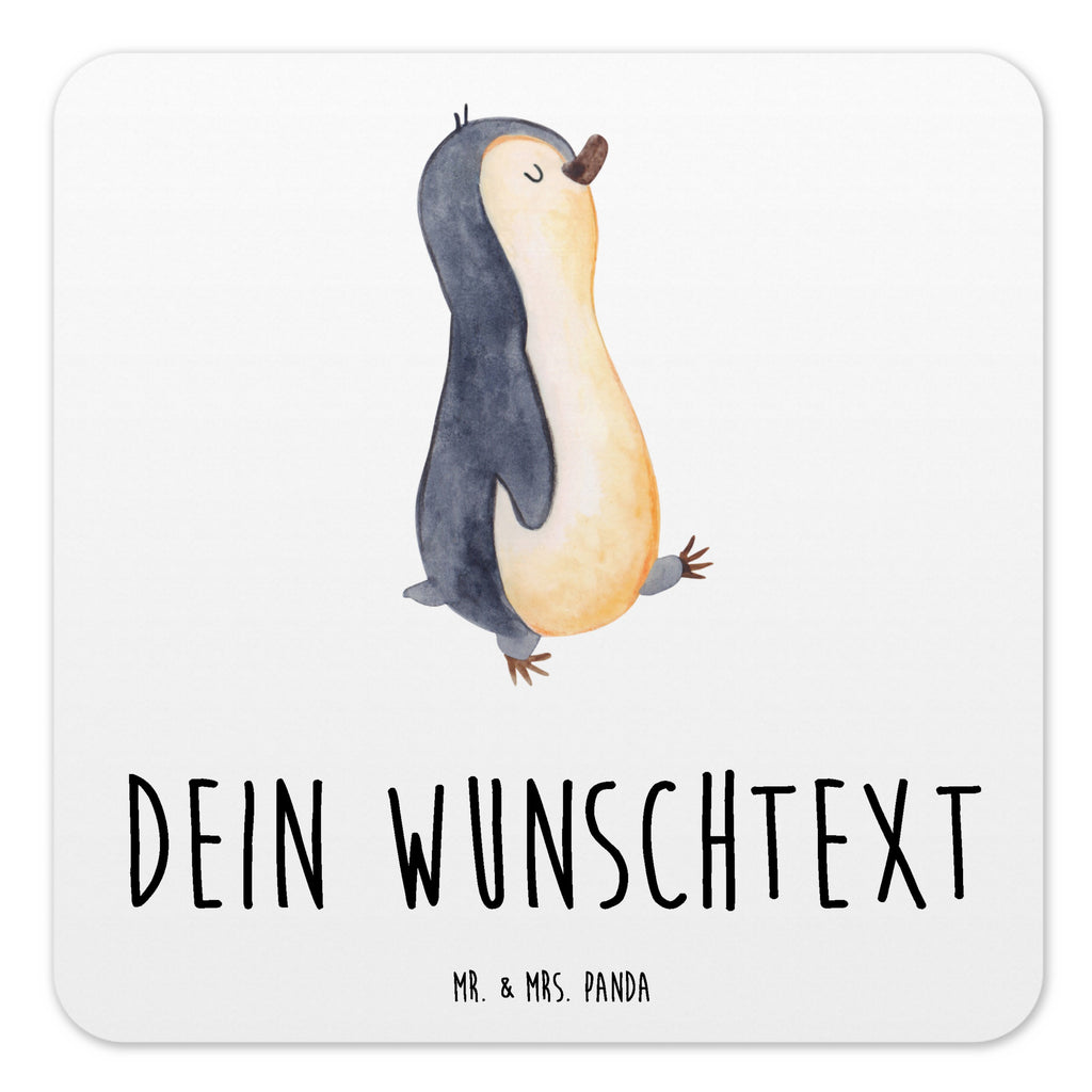 Personalisiertes Untersetzer Set Pinguin marschieren Personalisierte Untersetzer, Pinguin, Pinguine, Frühaufsteher, Langschläfer, Bruder, Schwester, Familie