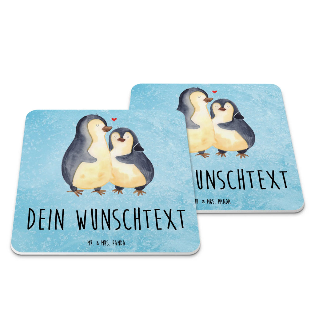 Personalisiertes Untersetzer Set Pinguin umarmen Personalisierte Untersetzer, Pinguin, Liebe, Liebespaar, Liebesbeweis, Liebesgeschenk, Verlobung, Jahrestag, Hochzeitstag, Hochzeit, Hochzeitsgeschenk