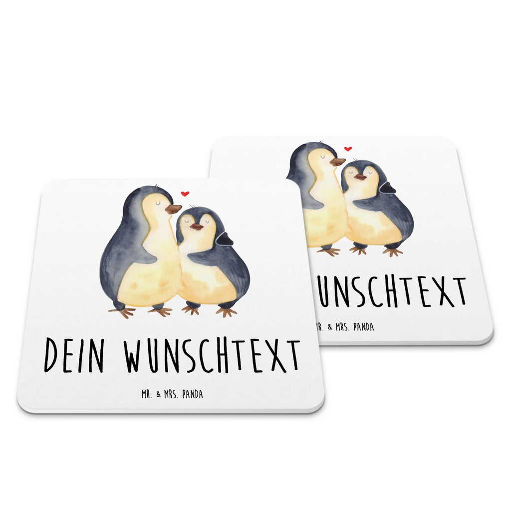 Personalisiertes Untersetzer Set Pinguin umarmen Personalisierte Untersetzer, Pinguin, Liebe, Liebespaar, Liebesbeweis, Liebesgeschenk, Verlobung, Jahrestag, Hochzeitstag, Hochzeit, Hochzeitsgeschenk