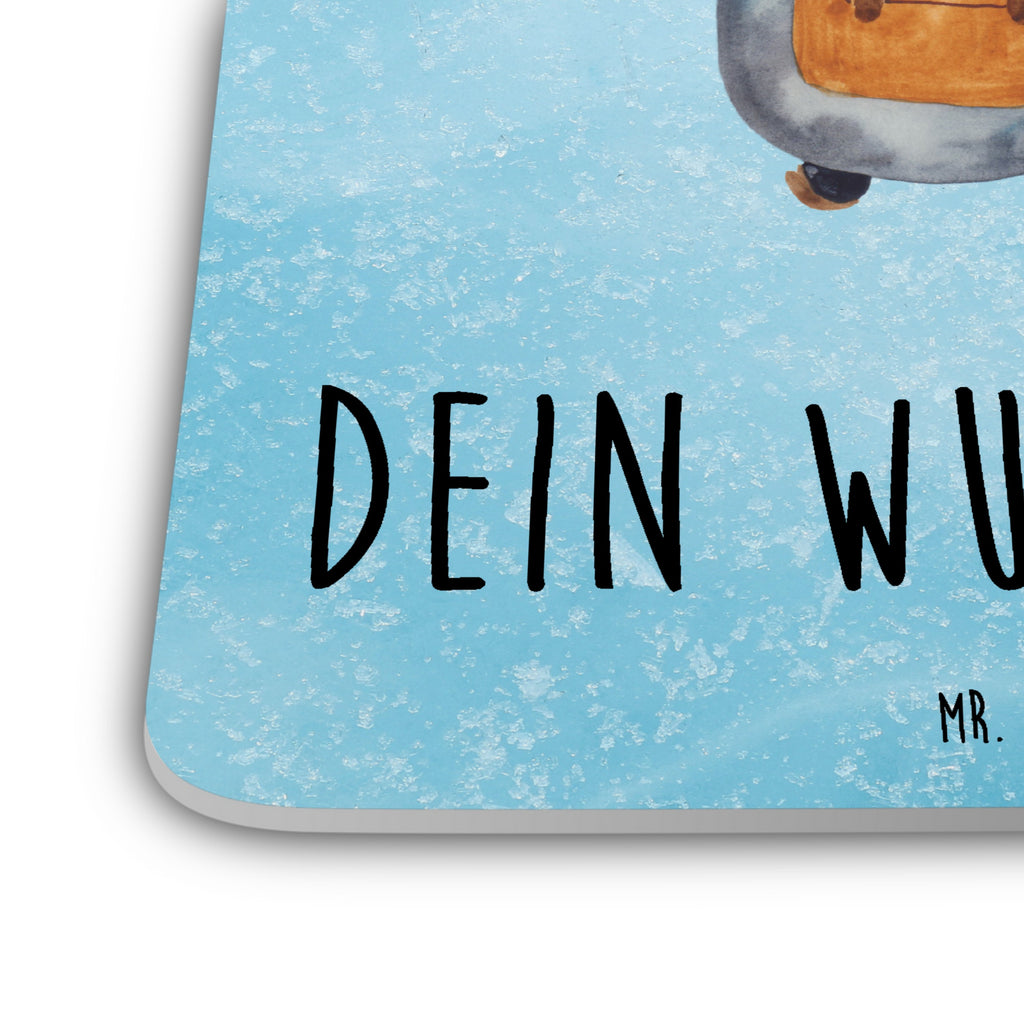 Personalisiertes Untersetzer Set Pinguin & Maus Wanderer Personalisierte Untersetzer, Pinguin, Pinguine, Abenteurer, Abenteuer, Roadtrip, Ausflug, Wanderlust, wandern