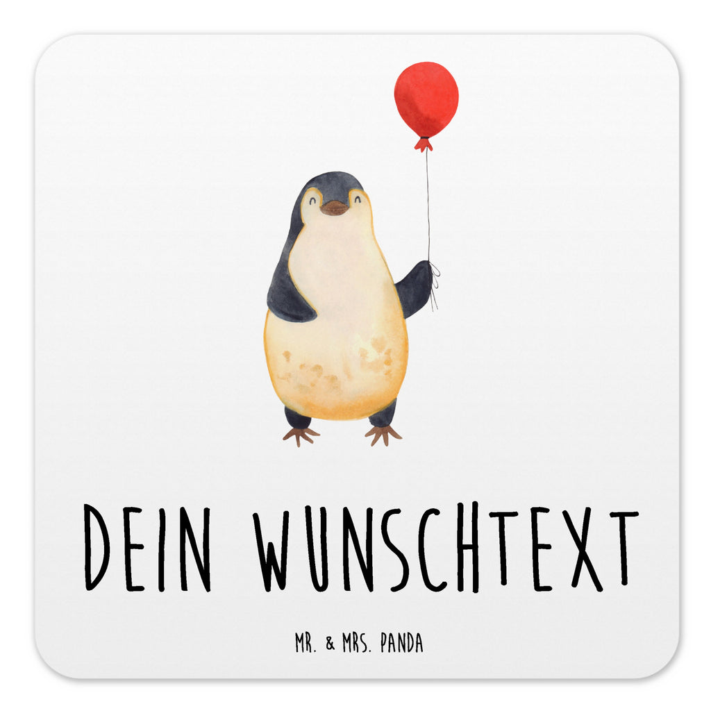 Personalisiertes Untersetzer Set Pinguin Luftballon Personalisierte Untersetzer, Pinguin, Pinguine, Luftballon, Tagträume, Lebenslust, Geschenk Freundin, Geschenkidee, beste Freundin, Motivation, Neustart, neues Leben, Liebe, Glück