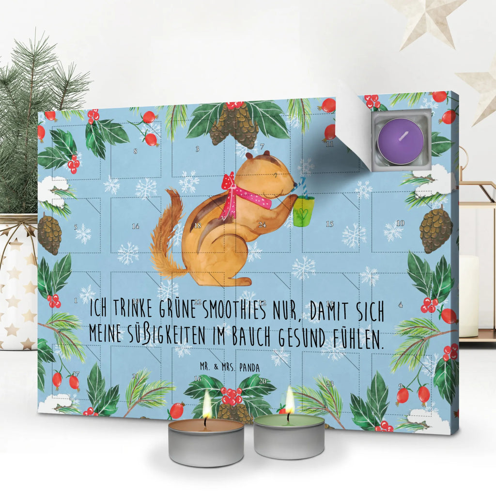 Duftkerzen Adventskalender Eichhörnchen Smoothie Adventskalender, Kerzen Adventskalender, Duftkerzen Adventskalender, Tiermotive, Gute Laune, lustige Sprüche, Tiere, Green Smoothies, Diät, Abnehmen, Streifenhörnchen, Eichhörnchen