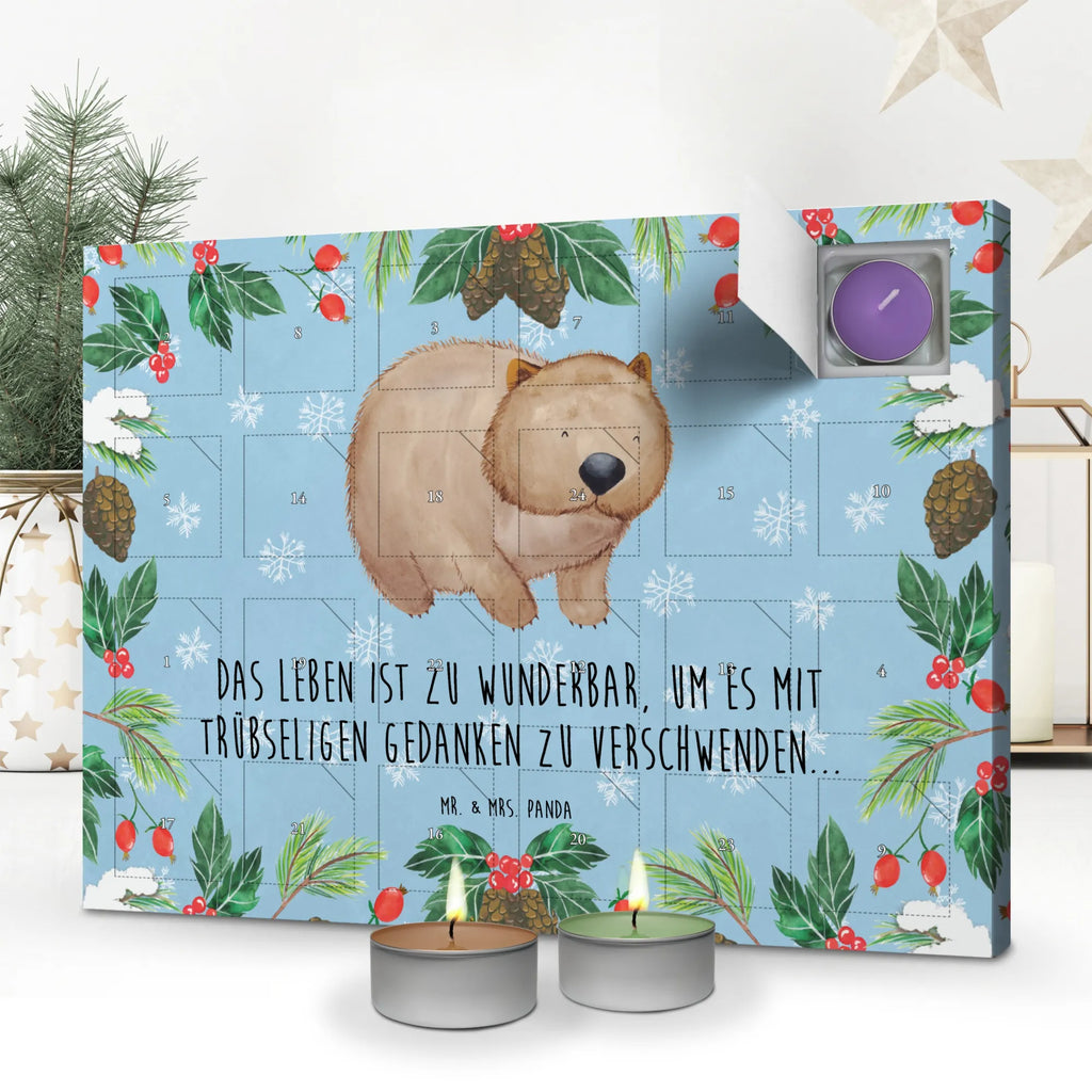 Duftkerzen Adventskalender Wombat Adventskalender, Kerzen Adventskalender, Duftkerzen Adventskalender, Tiermotive, Gute Laune, lustige Sprüche, Tiere, Wombat, Das Leben ist schön, Motivation, Spruch, Australien