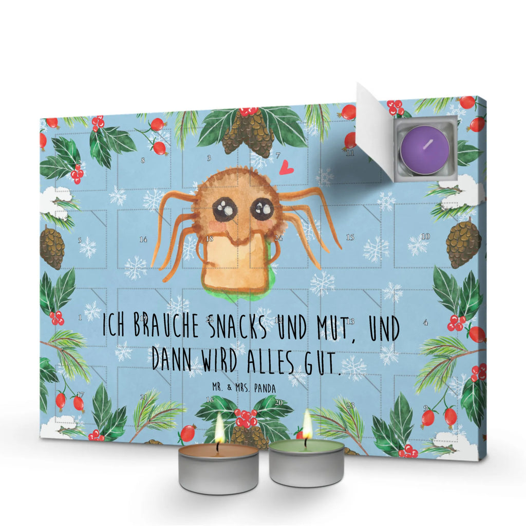 Duftkerzen Adventskalender Spinne Agathe Sandwich Adventskalender, Kerzen Adventskalender, Duftkerzen Adventskalender, Spinne Agathe, Spinne, Agathe, Videos, Merchandise, Glück, Mut, Hungrig, Verfressen, Lebensfreude, Alles wird gut, Hunger