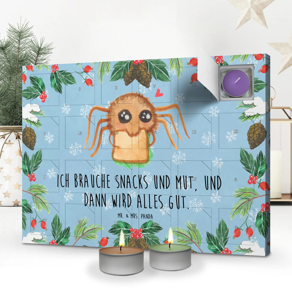 Duftkerzen Adventskalender Spinne Agathe Sandwich Adventskalender, Kerzen Adventskalender, Duftkerzen Adventskalender, Spinne Agathe, Spinne, Agathe, Videos, Merchandise, Glück, Mut, Hungrig, Verfressen, Lebensfreude, Alles wird gut, Hunger