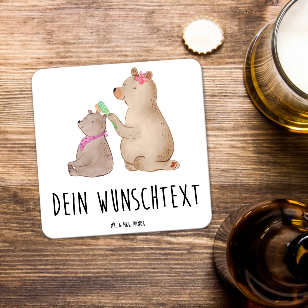 Personalisiertes Untersetzer Set Bär Kind Personalisierte Untersetzer, Familie, Vatertag, Muttertag, Bruder, Schwester, Mama, Papa, Oma, Opa, Geschenk, Mutti, Mutter