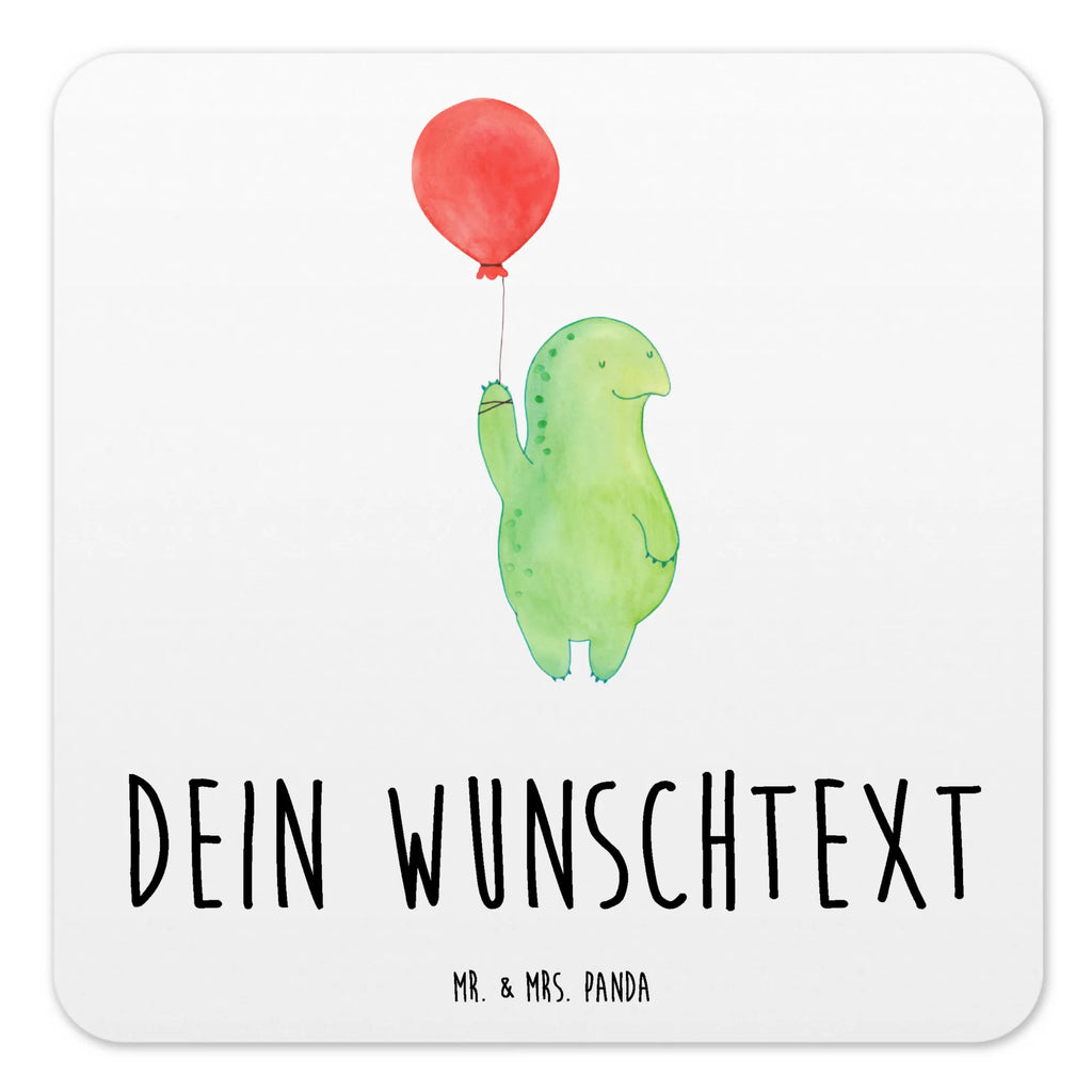 Personalisiertes Untersetzer Set Schildkröte Luftballon Personalisierte Untersetzer, Schildkröte, Schildkröten, Mutausbruch, Motivation, Motivationsspruch