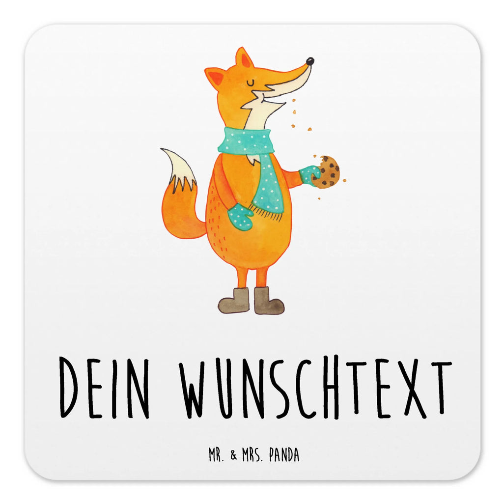 Personalisiertes Untersetzer Set Fuchs Keks Personalisierte Untersetzer, Fuchs, Füchse, Backen Spruch, Kekse, Winter, Weihnachtszeit, Plätzchen, Liebe, Küche Deko