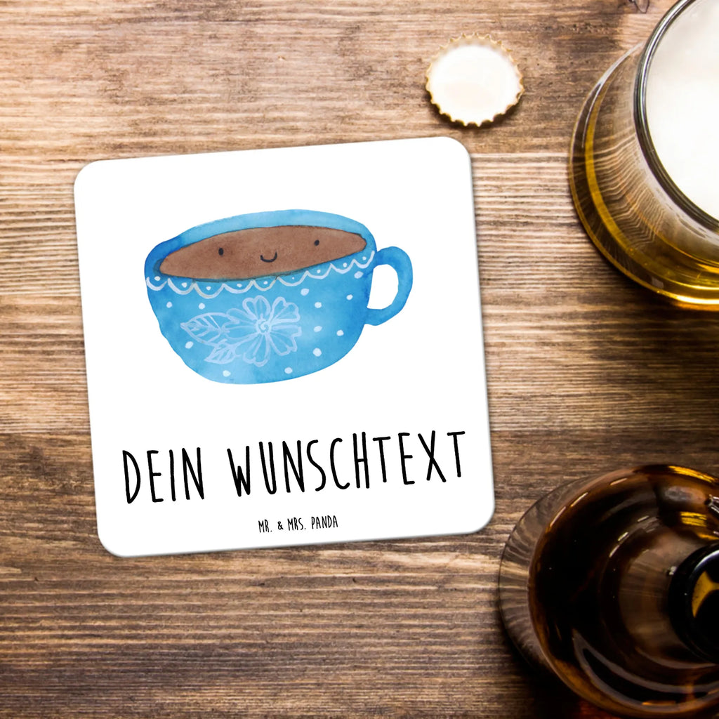 Personalisiertes Untersetzer Set Kaffee Tasse Personalisierte Untersetzer, Tiermotive, Gute Laune, lustige Sprüche, Tiere, Kaffee, Tasse, Liebe, Geschmack, Genuss, Glücklich