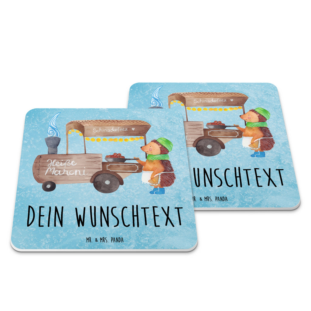 Personalisiertes Untersetzer Set Igel Maronen Personalisierte Untersetzer, Winter, Weihnachten, Weihnachtsdeko, Nikolaus, Advent, Heiligabend, Wintermotiv, Maronen, Weihnachtsmarkt, Kastanien, Duft