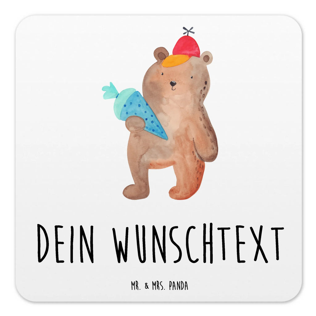 Personalisiertes Untersetzer Set Bär Schultüte Personalisierte Untersetzer, Bär, Teddy, Teddybär, Bär Motiv, Schultüte, Erster Schultag Geschenk, Einschulung Geschenk, Schule Geschenk, Grundschule, Schulanfang, Schulbeginn