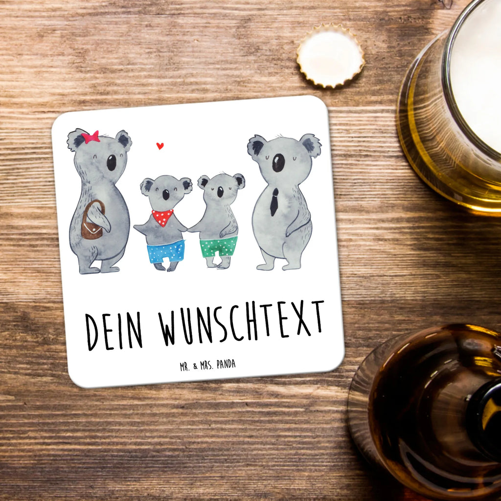 Personalisiertes Untersetzer Set Koala Familie zwei Personalisierte Untersetzer, Familie, Vatertag, Muttertag, Bruder, Schwester, Mama, Papa, Oma, Opa, Koala, Koalabär, beste Familie, Familienzeit, Familienleben, Koalafamilie, Lieblingsfamilie