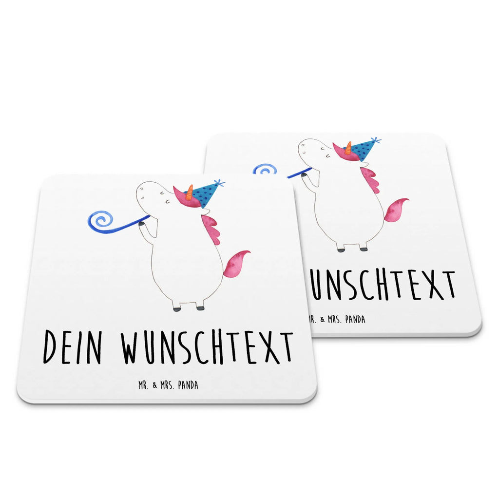 Personalisiertes Untersetzer Set Einhorn Party Personalisierte Untersetzer, Einhorn, Einhörner, Einhorn Deko, Unicorn, Glitzer, Konfetti, Party, Geburtstag, Feier, Fest, Alkohol, Disco, Club