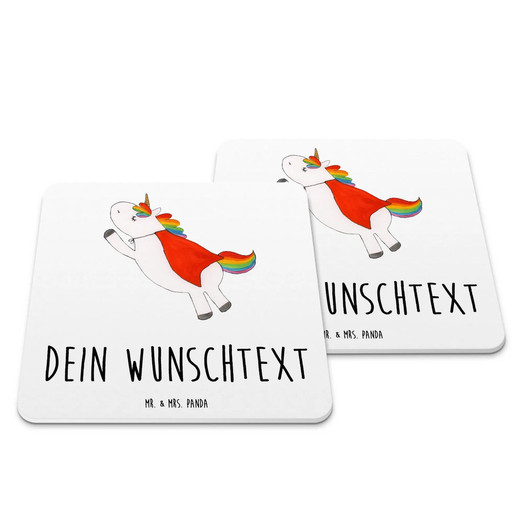 Personalisiertes Untersetzer Set Einhorn Super Personalisierte Untersetzer, Einhorn, Einhörner, Einhorn Deko, Pegasus, Unicorn, Traummann, Superheld, Held, Freundin, Geschenk, Girl, Mädchen