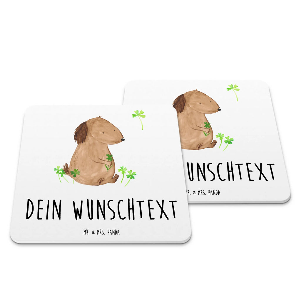 Personalisiertes Untersetzer Set Hund Kleeblatt Personalisierte Untersetzer, Hund, Hundemotiv, Haustier, Hunderasse, Tierliebhaber, Hundebesitzer, Sprüche, Kleeblatt, Glück, Tagträume, Motivation, Neuanfang, Geschenk, Glücksbringer, Selbstliebe, Achtsamkeit