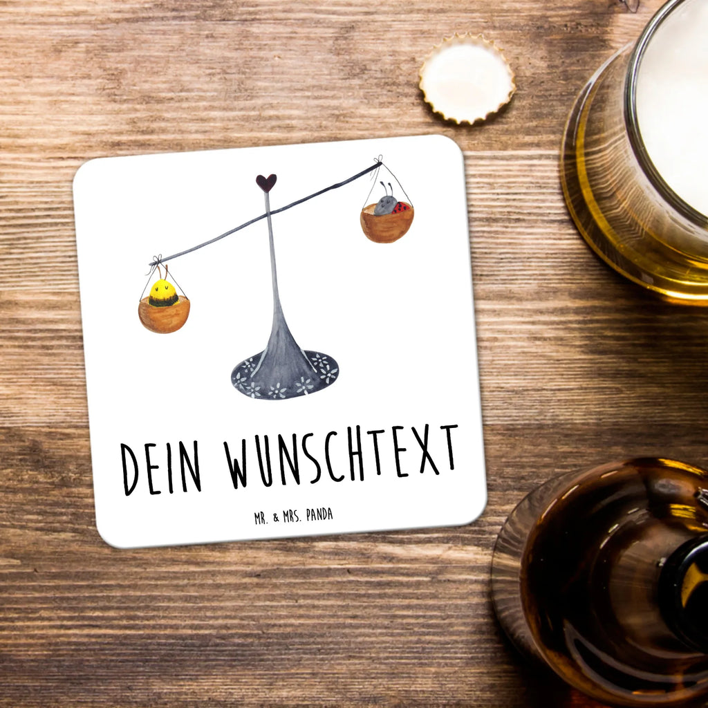 Personalisiertes Untersetzer Set Sternzeichen Waage Personalisierte Untersetzer, Tierkreiszeichen, Sternzeichen, Horoskop, Astrologie, Aszendent, Waage, Waage Geschenk, Waage Sternzeichen, Geschenk Oktober, Geschenk September, Geburtstag Oktober, Geburtstag September, Gleichgewicht, Marienkäfer, Hummel, Biene