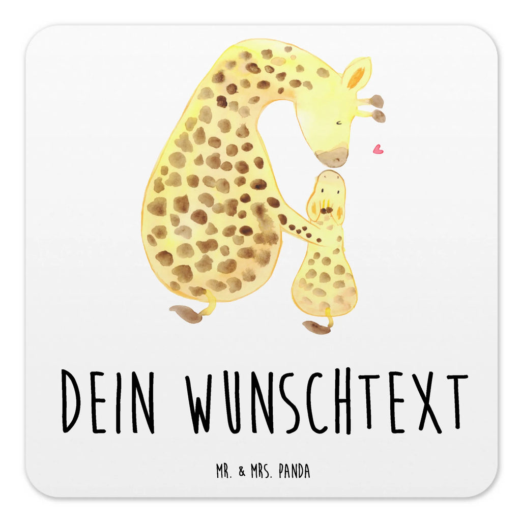 Personalisiertes Untersetzer Set Giraffe Kind Personalisierte Untersetzer, Afrika, Wildtiere, Giraffe, Kind, Mutter, Mama, Tochter, Sohn, Lieblingsmensch