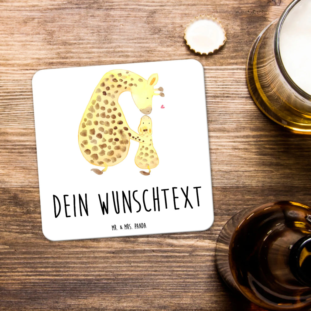 Personalisiertes Untersetzer Set Giraffe Kind Personalisierte Untersetzer, Afrika, Wildtiere, Giraffe, Kind, Mutter, Mama, Tochter, Sohn, Lieblingsmensch