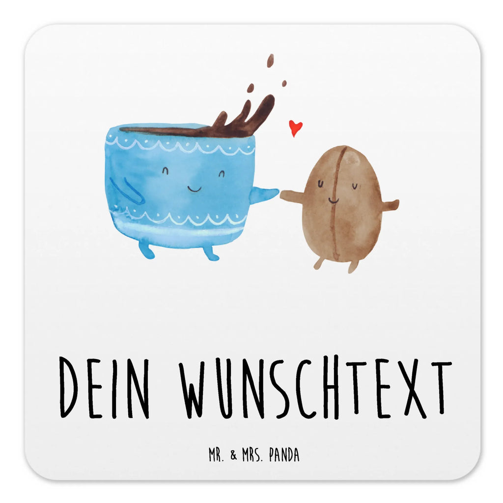 Personalisiertes Untersetzer Set Kaffee Bohne Personalisierte Untersetzer, Tiermotive, Gute Laune, lustige Sprüche, Tiere, Kaffee, Kaffeebohne, Genuss, Zufriedenheit, Glück