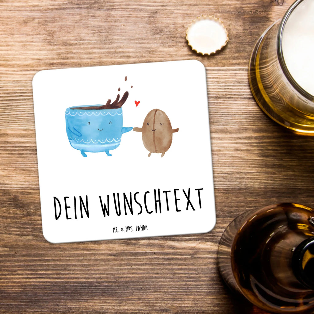 Personalisiertes Untersetzer Set Kaffee Bohne Personalisierte Untersetzer, Tiermotive, Gute Laune, lustige Sprüche, Tiere, Kaffee, Kaffeebohne, Genuss, Zufriedenheit, Glück