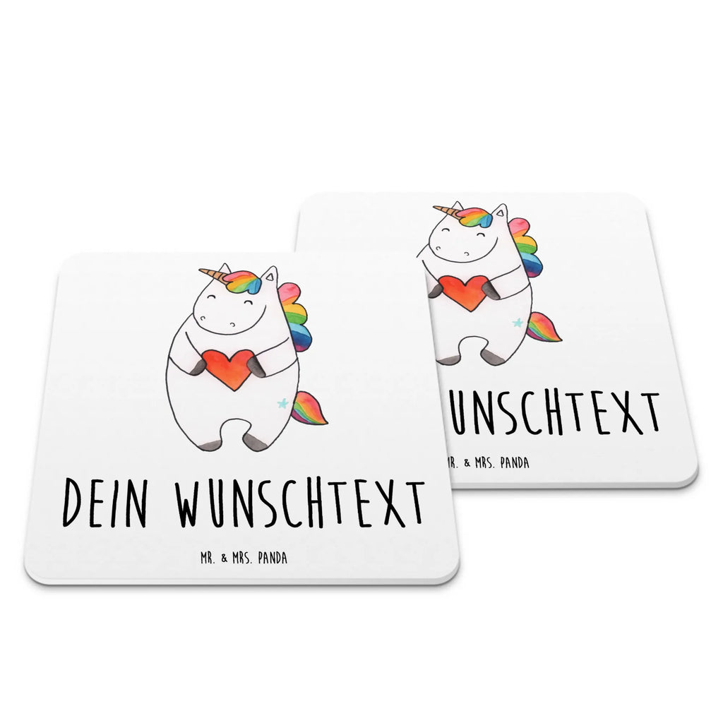 Personalisiertes Untersetzer Set Einhorn Herz Personalisierte Untersetzer, Einhorn, Einhörner, Einhorn Deko, Pegasus, Unicorn, Herz, schlimm, böse, witzig, lustig, Freundin, anders, bunt