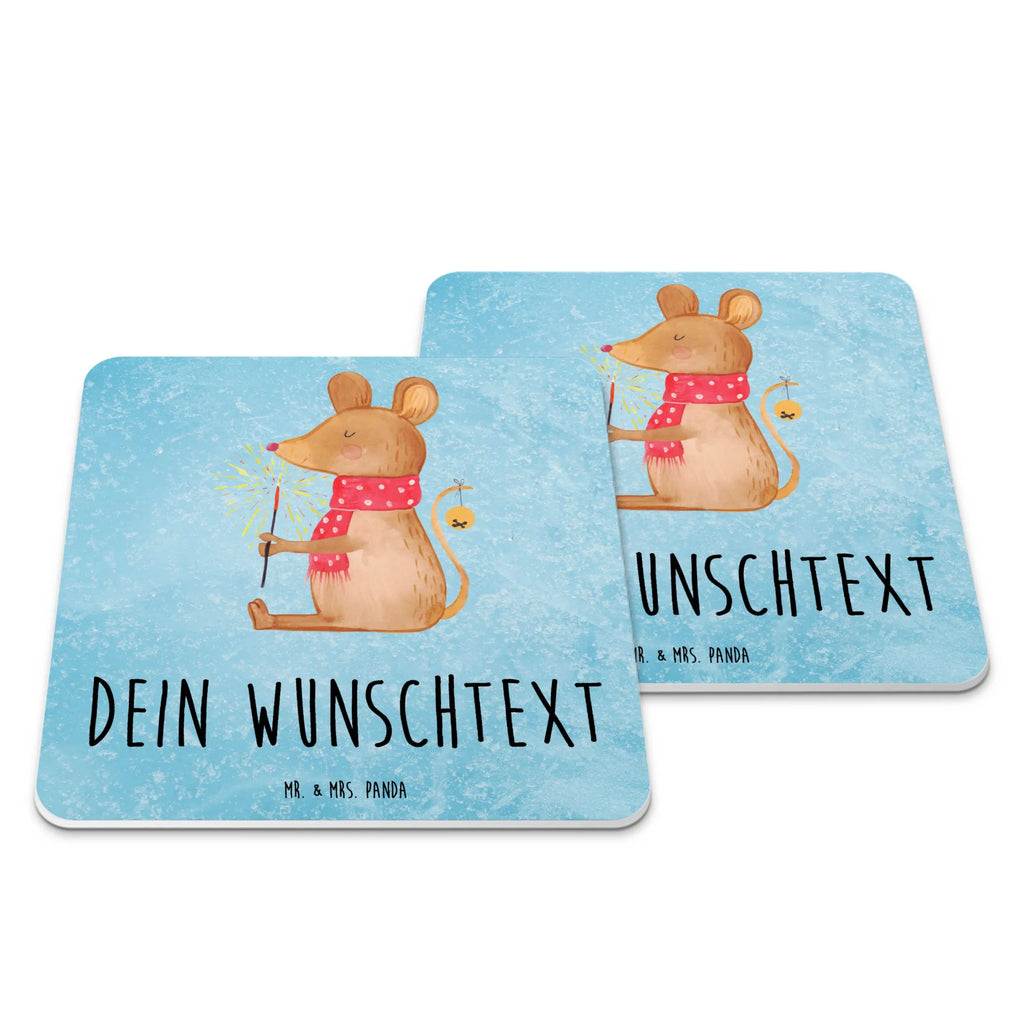 Personalisiertes Untersetzer Set Maus Weihnachten Personalisierte Untersetzer, Winter, Weihnachten, Weihnachtsdeko, Nikolaus, Advent, Heiligabend, Wintermotiv, Frohe Weihnachten, Weihnachtsgruß, Weihnachtsmotiv, Maus, Mäuschen, Weihnachtswunder