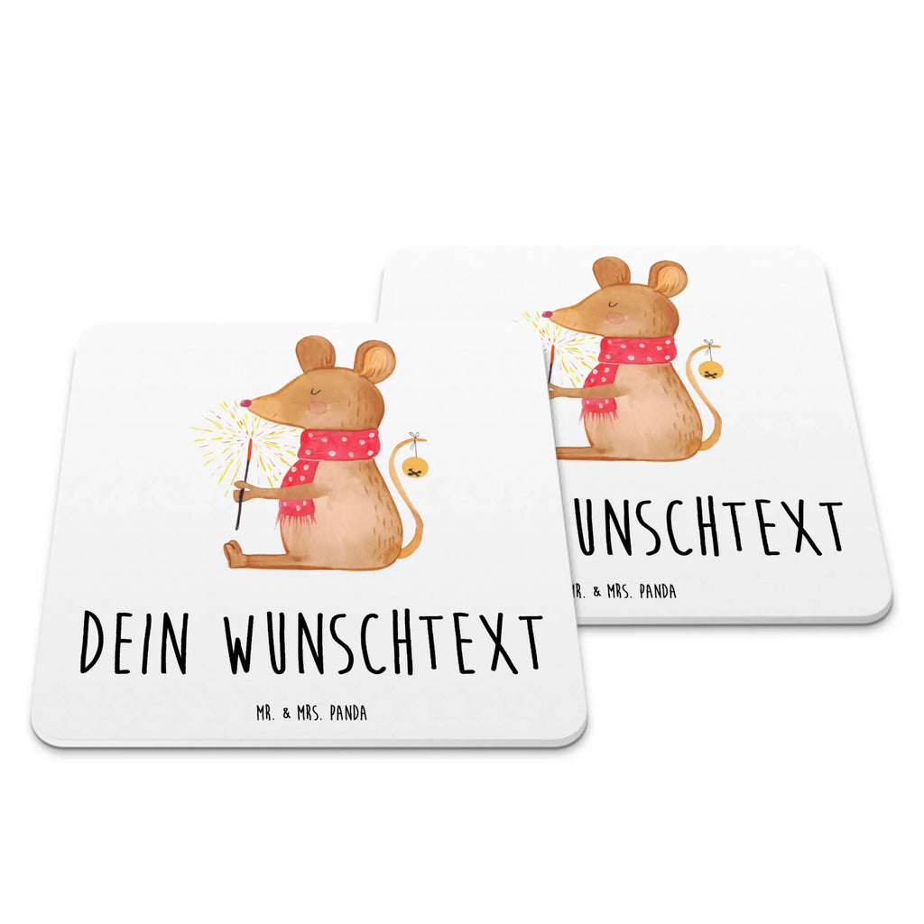 Personalisiertes Untersetzer Set Maus Weihnachten Personalisierte Untersetzer, Winter, Weihnachten, Weihnachtsdeko, Nikolaus, Advent, Heiligabend, Wintermotiv, Frohe Weihnachten, Weihnachtsgruß, Weihnachtsmotiv, Maus, Mäuschen, Weihnachtswunder