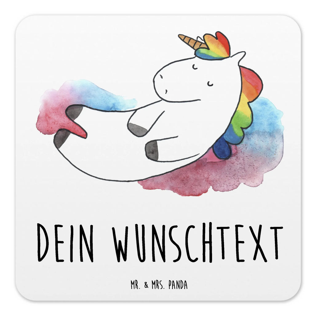 Personalisiertes Untersetzer Set Einhorn Wolke 7 Personalisierte Untersetzer, Einhorn, Einhörner, Einhorn Deko, Pegasus, Unicorn, verliebt, Menschen, witzig, lustig, Geschenk, Glaube, Realität, Lächeln