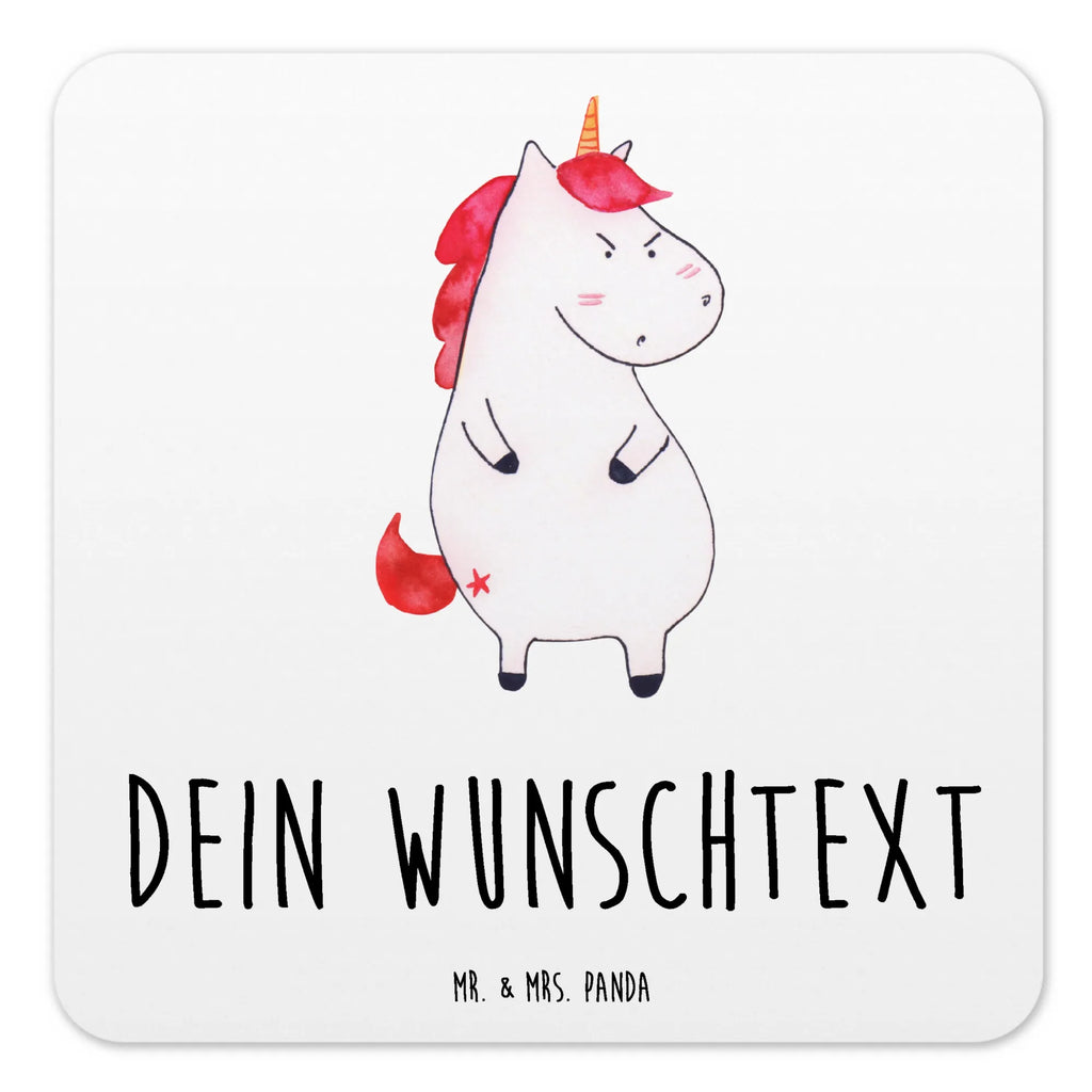 Personalisiertes Untersetzer Set Einhorn Wut Personalisierte Untersetzer, Einhorn, Einhörner, Einhorn Deko, Unicorn, Realität, Ansage, lustlos, nein, Büro, Arbeit, wütend, dumme Fragen, lustig, Spaß, Geschenk