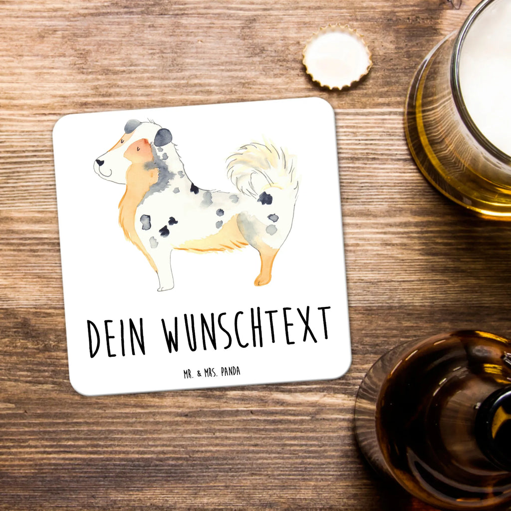 Personalisiertes Untersetzer Set Hund Australien Shepherd Personalisierte Untersetzer, Hund, Hundemotiv, Haustier, Hunderasse, Tierliebhaber, Hundebesitzer, Sprüche, Australien Shepherd, Shepherd, Hundeliebe, Familienhund, Spruch