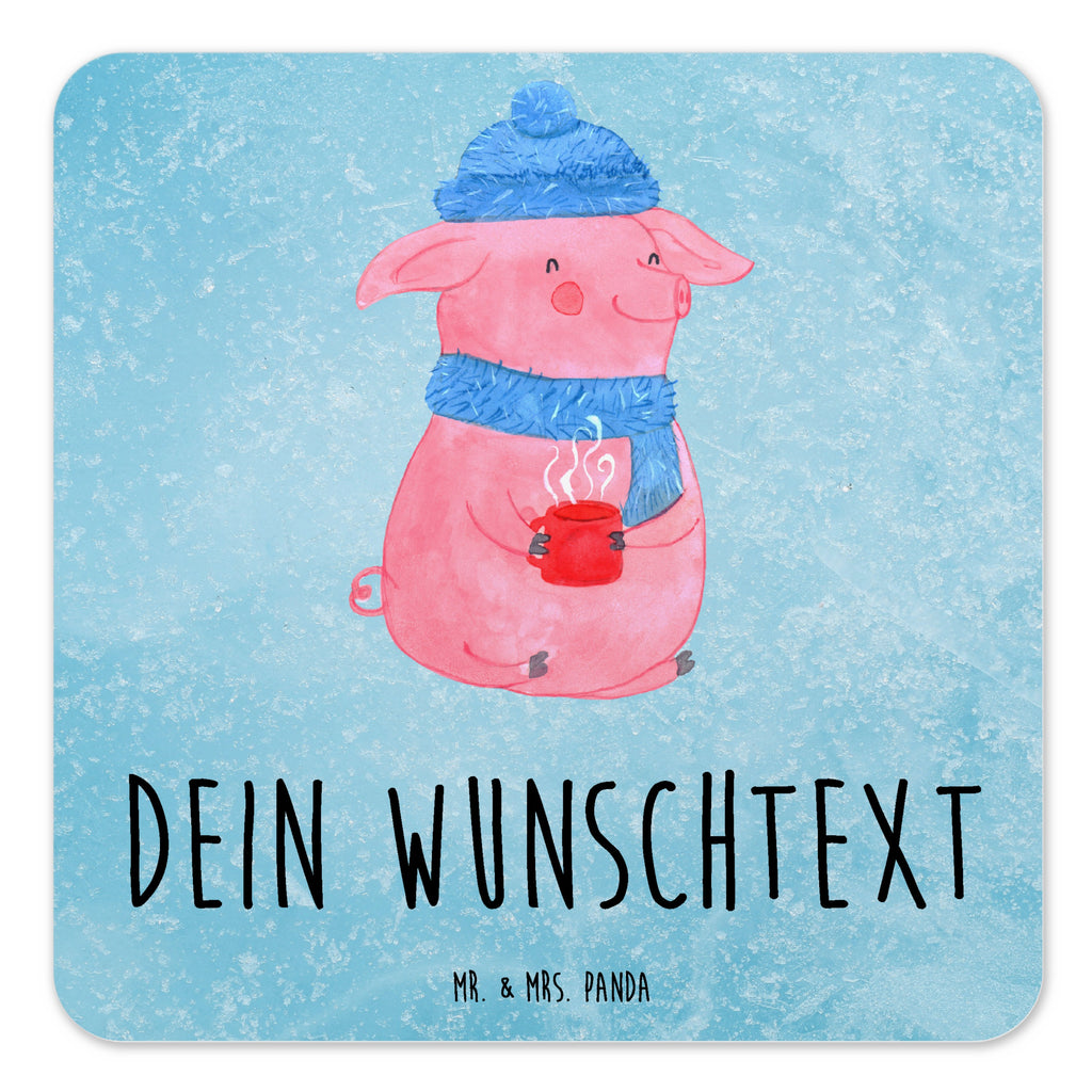 Personalisiertes Untersetzer Set Schweinchen Glühwein Personalisierte Untersetzer, Winter, Weihnachten, Weihnachtsdeko, Nikolaus, Advent, Heiligabend, Wintermotiv, Glühwein, Betrunken, Weihnachtsmarkt, Spruch