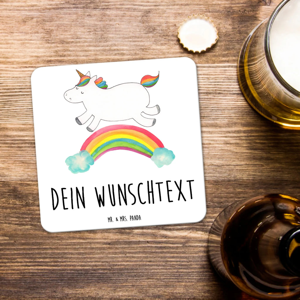 Personalisiertes Untersetzer Set Einhorn Regenbogen Personalisierte Untersetzer, Einhorn, Einhörner, Einhorn Deko, Pegasus, Unicorn, Regenbogen, Glitzer, Einhornpower, Erwachsenwerden, Einhornautobahn