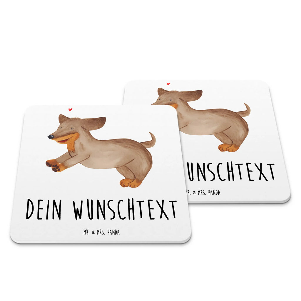 Personalisiertes Untersetzer Set Hund Dackel Personalisierte Untersetzer, Hund, Hundemotiv, Haustier, Hunderasse, Tierliebhaber, Hundebesitzer, Sprüche, Hunde, Dackel, Dachshund, happy dog