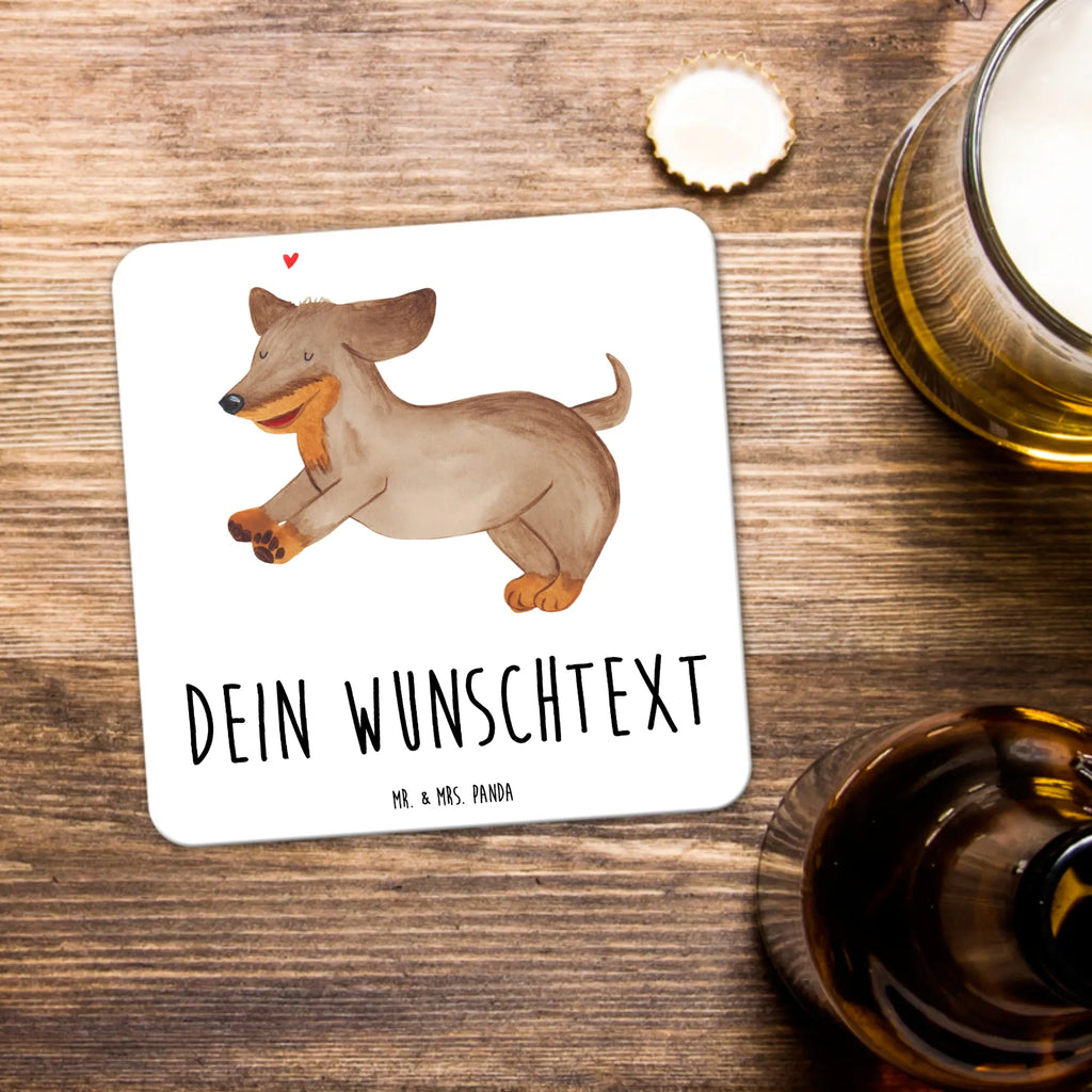 Personalisiertes Untersetzer Set Hund Dackel Personalisierte Untersetzer, Hund, Hundemotiv, Haustier, Hunderasse, Tierliebhaber, Hundebesitzer, Sprüche, Hunde, Dackel, Dachshund, happy dog