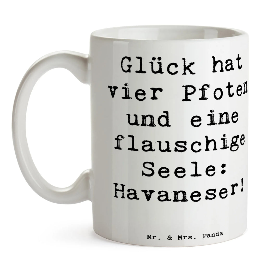 Tasse Spruch Havaneser Glück Tasse, Kaffeetasse, Teetasse, Becher, Kaffeebecher, Teebecher, Keramiktasse, Porzellantasse, Büro Tasse, Geschenk Tasse, Tasse Sprüche, Tasse Motive, Kaffeetassen, Tasse bedrucken, Designer Tasse, Cappuccino Tassen, Schöne Teetassen, Hund, Hunderasse, Rassehund, Hundebesitzer, Geschenk, Tierfreund, Schenken, Welpe